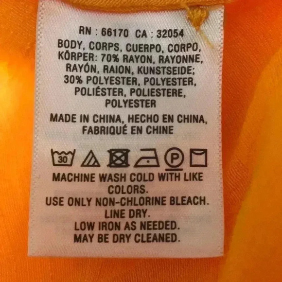 Anthropologie Maeve Orange Brynna Button Front Blouse Size S—D1 - Picture 6 of 8